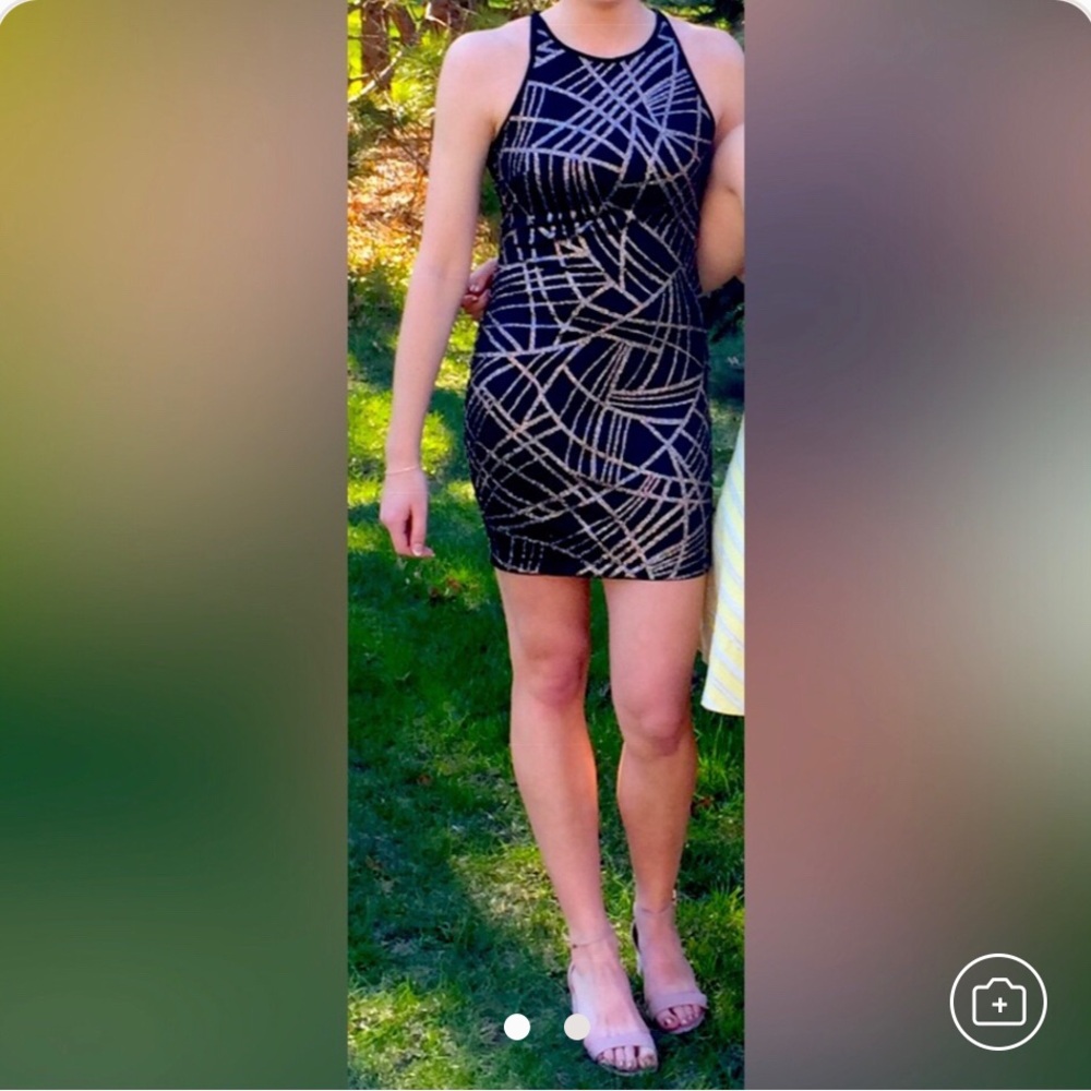 B. Darlin black cocktail/formal dress with sparkles